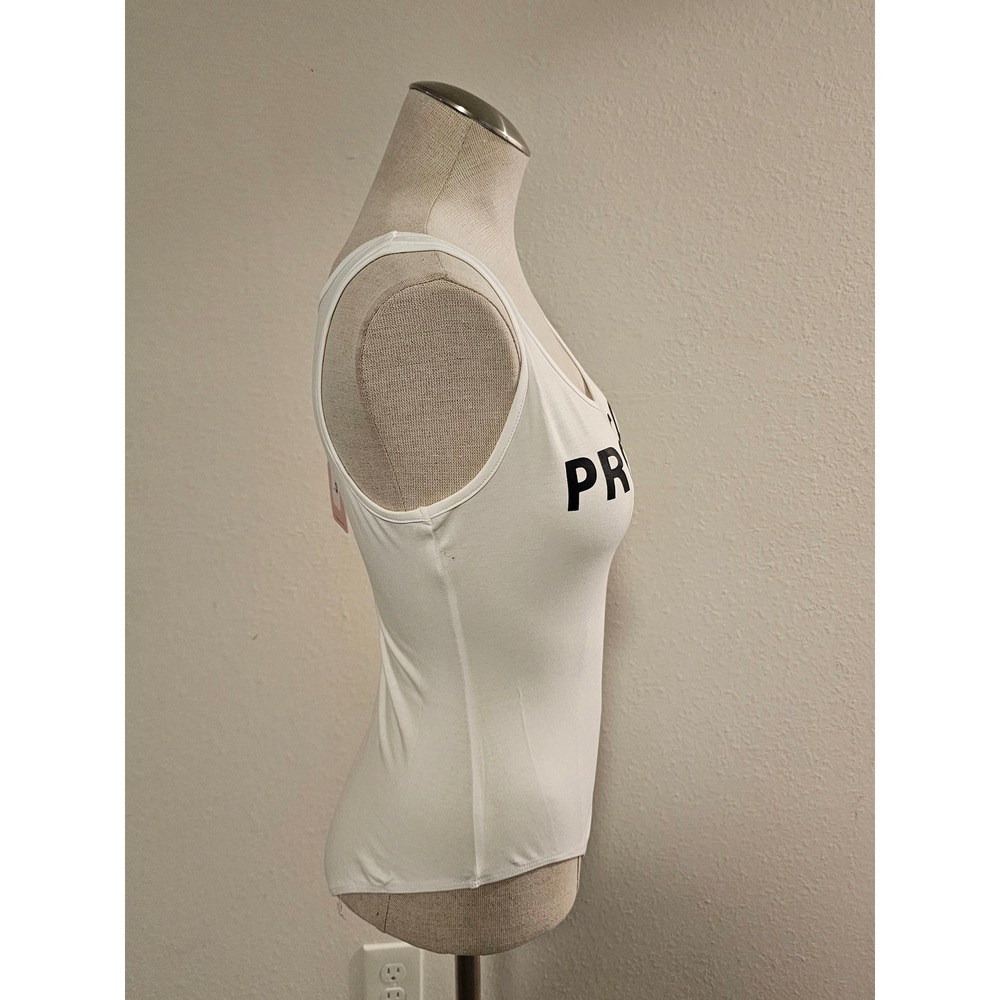 MICAS Size Small White Prosecco Mood Graphic Bodysuit - Picture 6 of 9